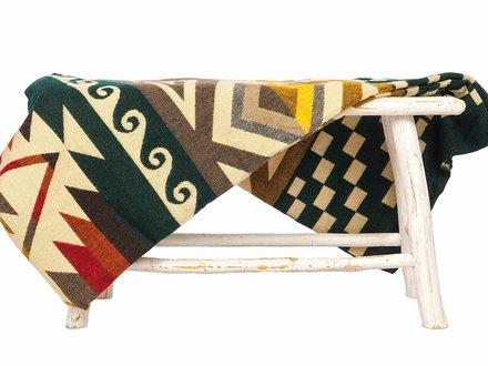 EcuaFina Alpaca Native Blanket - Cayambe - Dark green EcuaFina Alpaca Native Blanket - Cayambe - Dark green