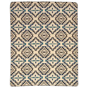 EcuaFina Alpaca Native Blanket -  Chimborazo Blue Black