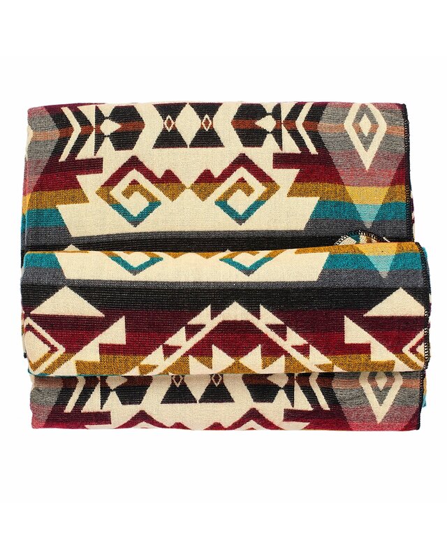 EcuaFina Couverture native en alpaga - Chimborazo - Multicolore  - Durabilité - Intérieur