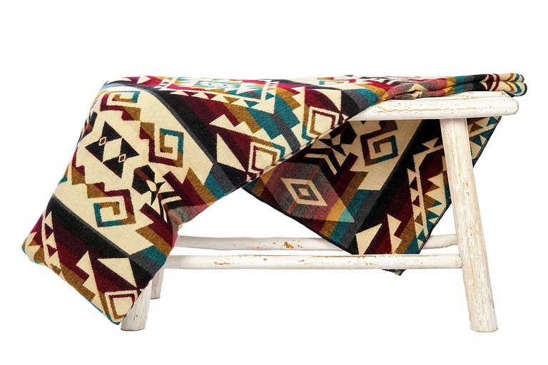 EcuaFina Alpaka native Decke - Chimborazo - Farbmischung - Niederländisches Design – Nachhaltig – Inneneinrichtung