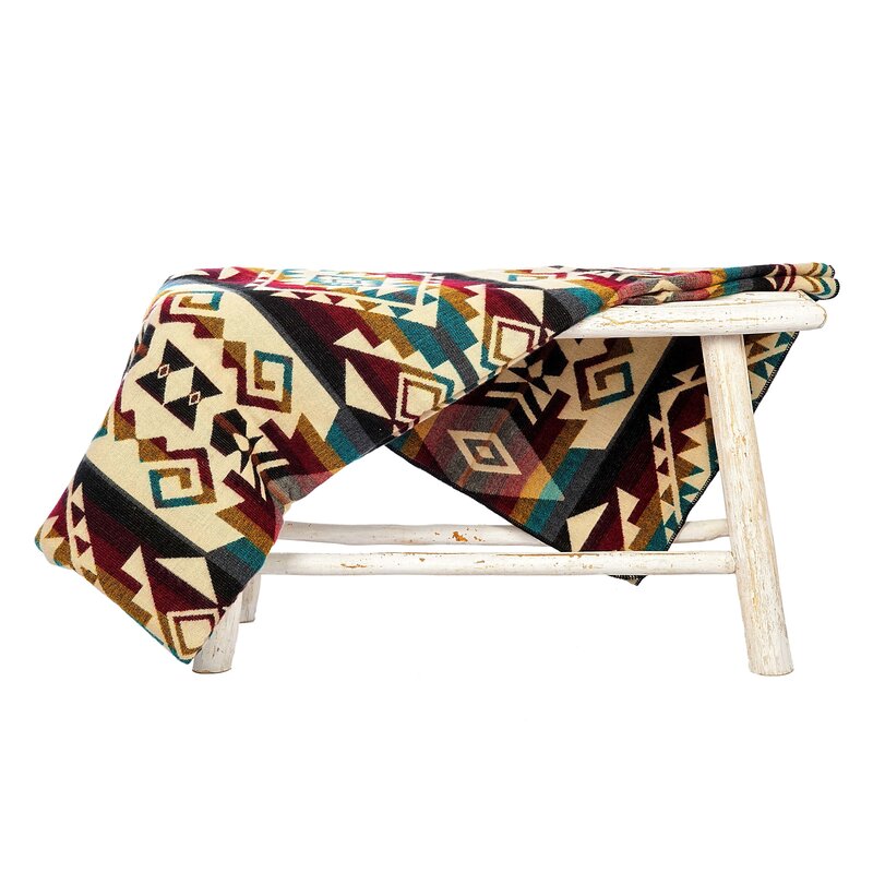 EcuaFina Alpaca Native Blanket - Chimborazo - Multicolor - Sustainable - Interior