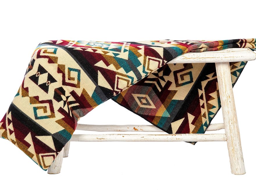 Alpaca Native Blanket Alpaca wool blanket Handmade Fair Trade