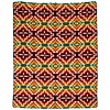Alpaca Native Deken - Dubbelzijdige prints  - FairTrade & Authentiek - Chimborazo - Roze