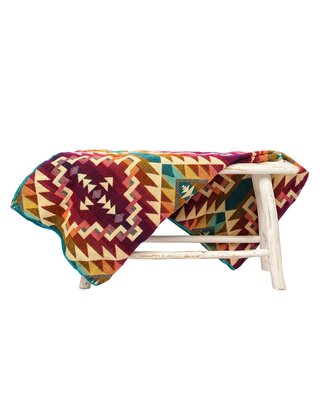 EcuaFina Alpaca Native Blanket - Chimborazo - Pink