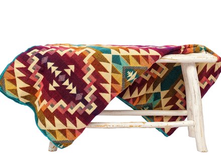 EcuaFina Alpaca Native Blanket - Chimborazo - Pink EcuaFina Alpaca Native Blanket - Chimborazo - Pink