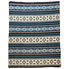 FairTrade Throw - Alpaca Wool Native Blanket - Warm & Soft - Handmade in Ecuador - Cotopaxi - Blue