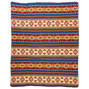 EcuaFina Plaid Cotopaxi pour le canapé - Couverture native en laine d'alpaga - Couvre-lit Chaud - Décoration Bohème - Multicolore