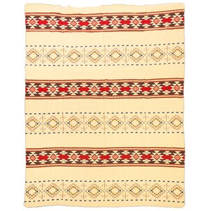 EcuaFina Plaid Cotopaxi pour le canapé - Couverture native en laine d'alpaga - Couvre-lit Chaud - Décoration Bohème - Multicolore