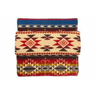 EcuaFina Plaid Cotopaxi pour le canapé - Couverture native en laine d'alpaga - Couvre-lit Chaud - Décoration Bohème - Multicolore