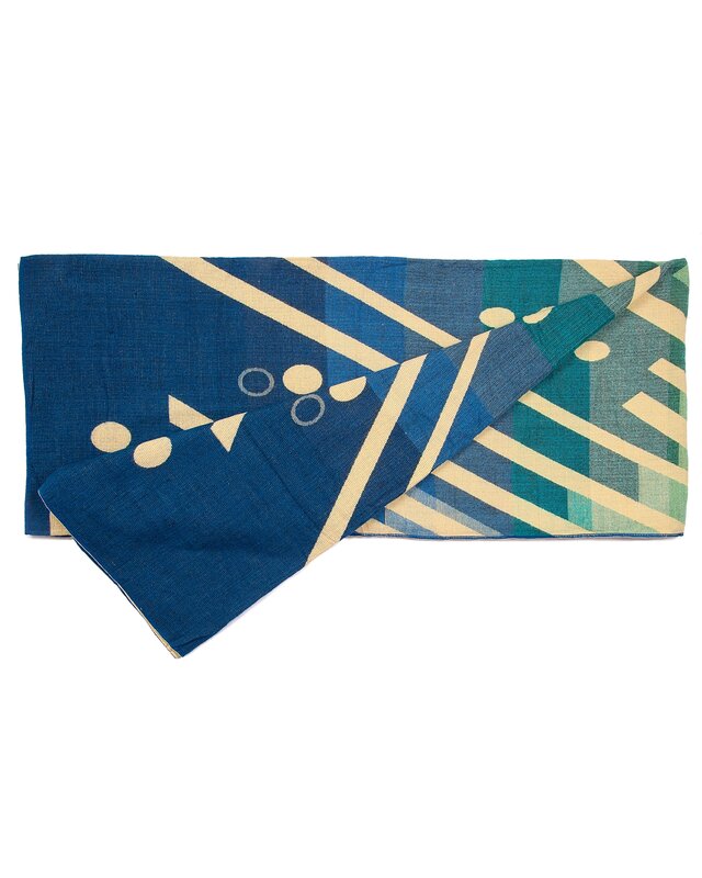 EcuaFina Imbabura Bleu Plaid en laine d'alpaga - Chaud et doux - Commerce équitable - Fait main en Équateur -