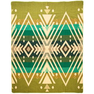 EcuaFina Plaid aus Alpakawolle – Warm und weich – FairTrade – Handgefertigt in Ecuador – Imbabura – Grün