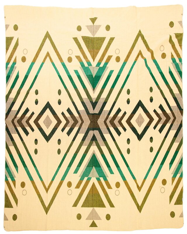 EcuaFina Plaid aus Alpakawolle – Warm und weich – FairTrade – Handgefertigt in Ecuador – Imbabura – Grün