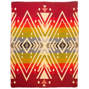 EcuaFina  Plaid aus Alpakawolle – Warm und weich – FairTrade – Handgefertigt in Ecuador – Imbabura – Rot