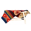 Alpaca Native Blanket - Double-sided prints - Dutch/Native Design - FairTrade & Authentic -Quilotoa - Blue