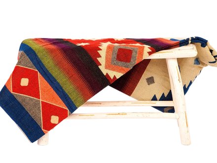 EcuaFina Alpaca native blanket - Quilotoa - Blue EcuaFina Alpaca native blanket - Quilotoa - Blue