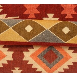 EcuaFina Alpaca Native Blanket - Quilotoa- Red