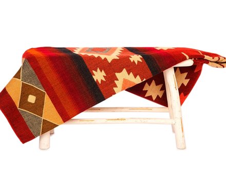 EcuaFina Alpaca Native Blanket - Quilotoa - Red EcuaFina Alpaca Native Blanket - Quilotoa - Red