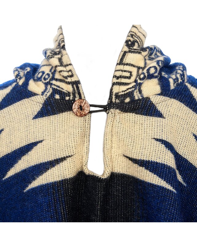 EcuaFina Poncho Inca Rood