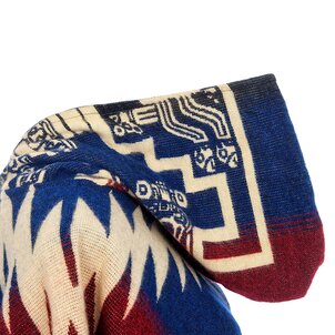 EcuaFina Alpaca Poncho Inca Red