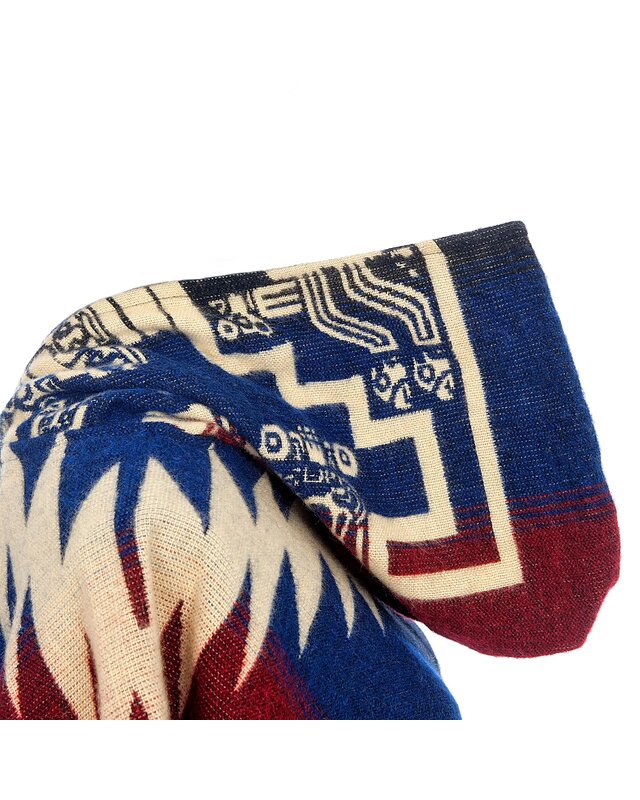 EcuaFina Poncho Inca Rood