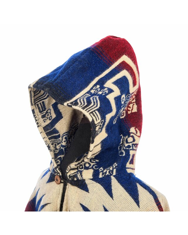 EcuaFina Poncho Inca Rood