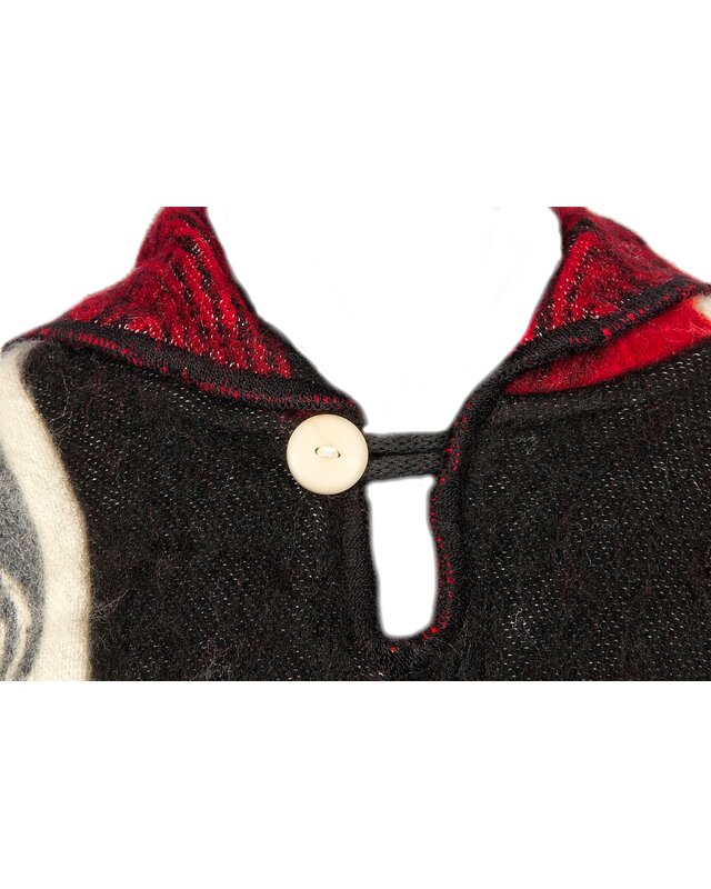 EcuaFina Poncho Maya Schwarz