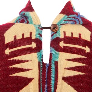 EcuaFina Poncho Quitu Rouge