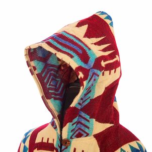 EcuaFina Poncho Quitu Rouge