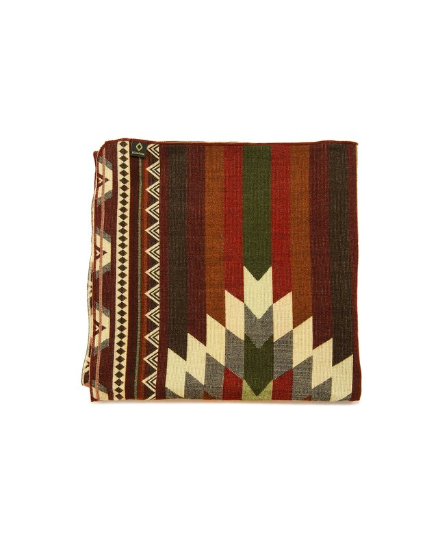 EcuaFina Alpaca Native Decke - Doppelseitige Gewebt– einheimisches Design – FairTrade & authentisch - Antisana -Grün