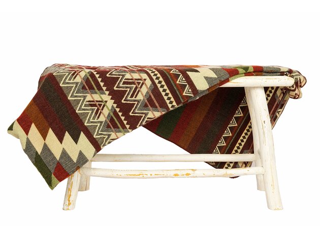 EcuaFina Alpaca native blanket -Antisana  Green