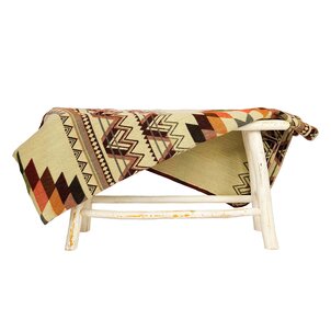 EcuaFina Alpaca Native Deken - Dubbelzijdige prints - Native Design - FairTrade & Authentiek - Antisana - Groen