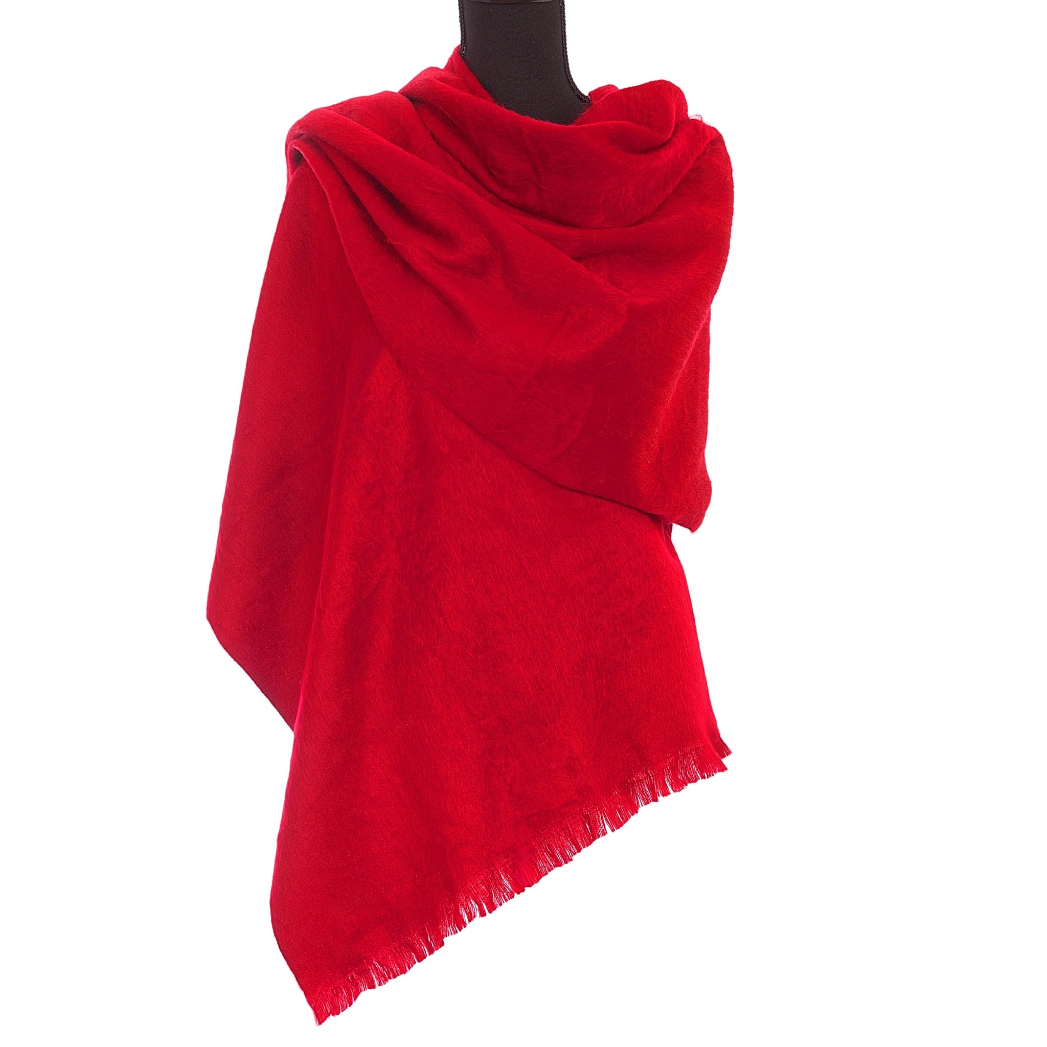 Alpaca Sjaal Rood