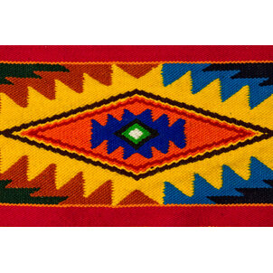 EcuaFina Wollen vloerkleed Aztec 170 cm x 115 cm - Dutch Design - Ecuadoriaanse Productie - 100% Wol