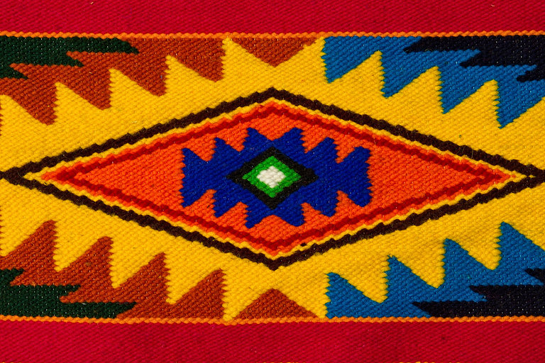 EcuaFina Wool Carpet Aztec 170 cm x 115 cm