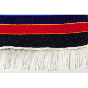 EcuaFina Tapis aztèque en laine 170 cm x 115 cm - Motifs ethniques - production équatorienne - 100% laine