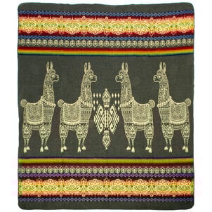 EcuaFina Alpaka native Decke - Alpaka - Grau