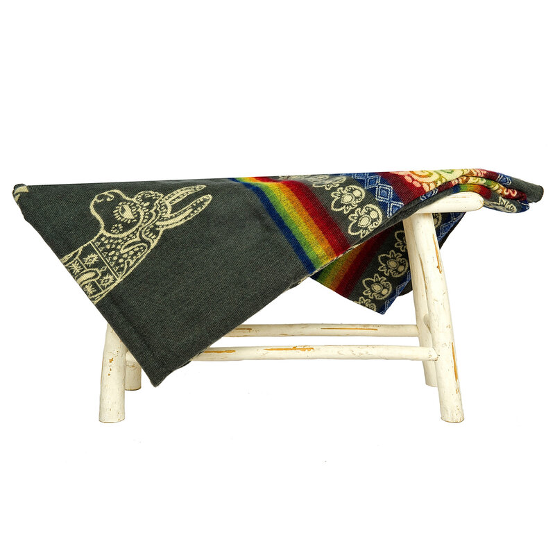 EcuaFina Alpaca native blanket - Alpaca - Grey