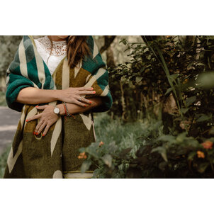 EcuaFina Alpaca Wool Blanket - Warm & Soft - FairTrade - Handmade in Ecuador - Imbabura - Green