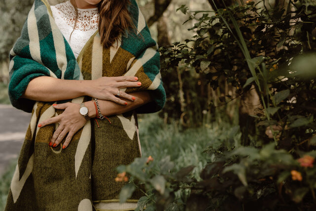 EcuaFina Alpaca Wol Deken - Warm & Zacht - FairTrade - Handgemaakt in Ecuador - Imbabura - Groen