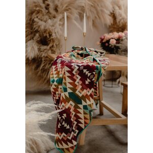 EcuaFina Alpaca Native Blanket - Chimborazo - Multicolor - Sustainable - Interior