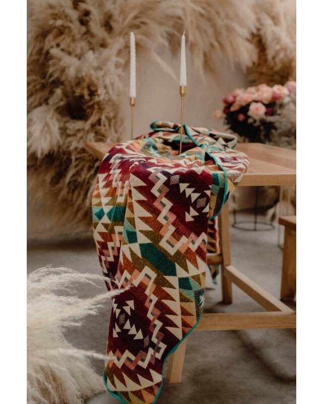 EcuaFina Alpaka native Decke - Chimborazo - Farbmischung – Nachhaltig – Inneneinrichtung