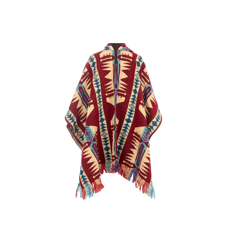 EcuaFina Poncho Quitu Rood