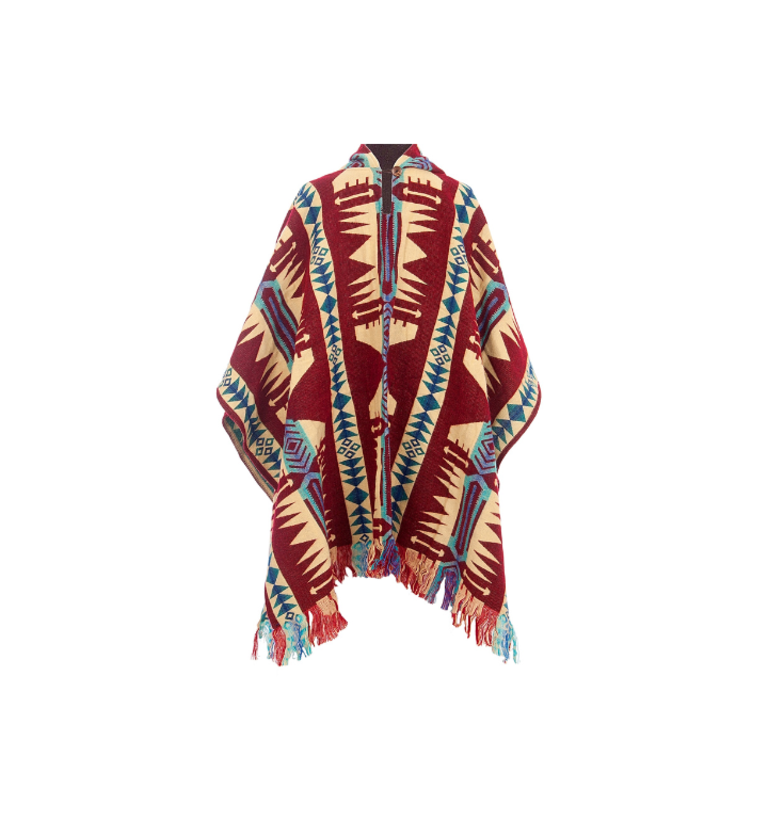 EcuaFina Poncho Quitu Rot