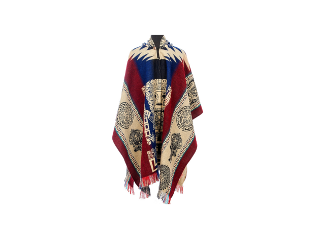 EcuaFina Poncho Inca Rouge