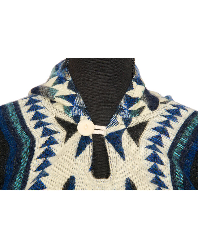 EcuaFina Poncho Shuar Blauw