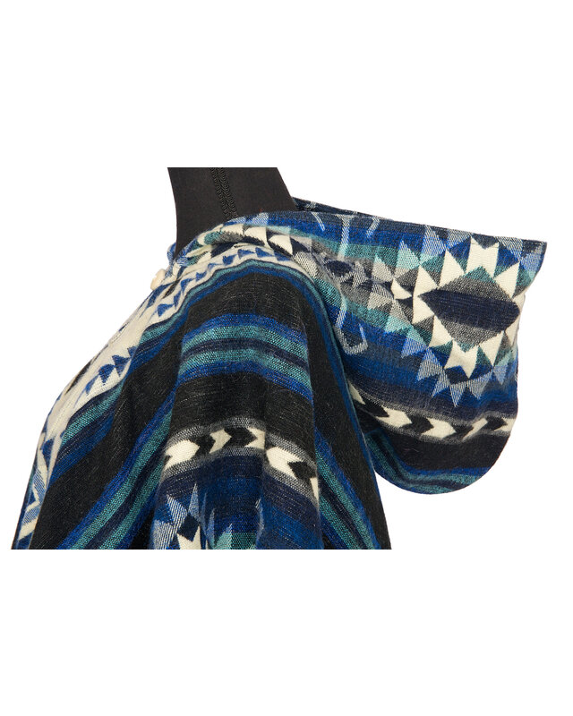 EcuaFina Poncho Shuar Blau