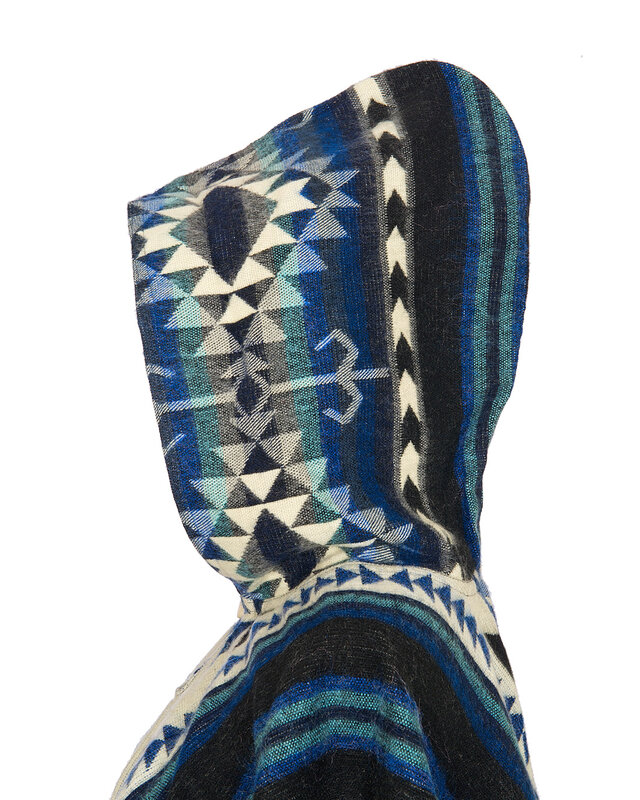 EcuaFina Poncho Shuar Blau