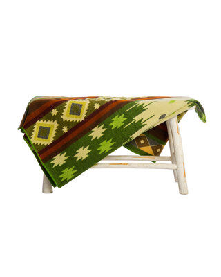 EcuaFina Mini blanket - Quilotoa  Green