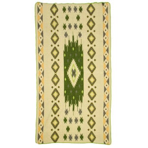EcuaFina Mini Alpaca native deken - Quilotoa - Groen