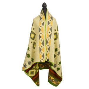 EcuaFina Mini Alpaca native blanket - Quilotoa - Green
